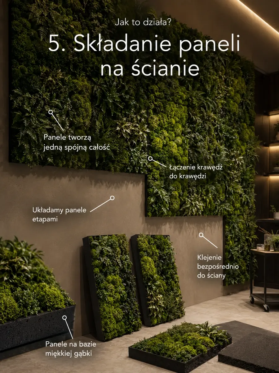 Krok 5 — składanie paneli na ścianie